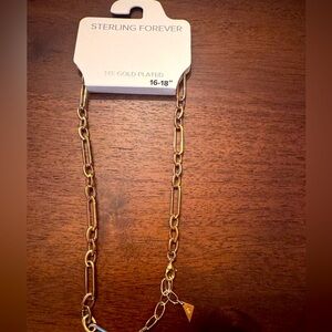 NEW WITH TAGS! NWT Sterling Forever 14k gold plated necklace
